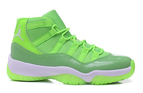 AIR JORDAN 11 “NEON GREEN” PE BASKETBALL SHOES-378037-133