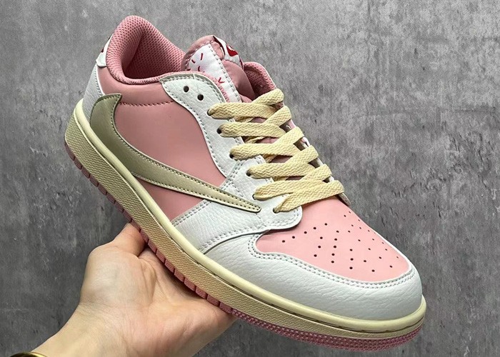 Travis Scott X Jordan 1 Low pink -DM7866-600