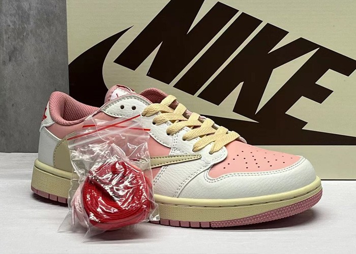 Travis Scott X Jordan 1 Low pink -DM7866-600