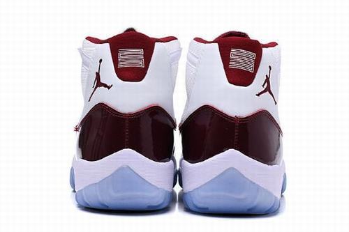 Air Jordan 11 Retro White Wine Red