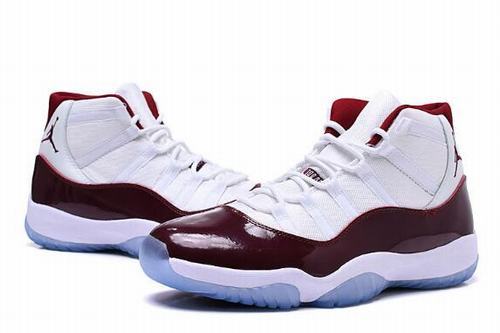 Air Jordan 11 Retro White Wine Red