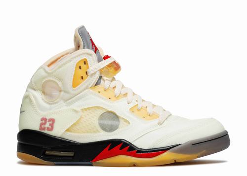 Off-White X Air Jordan 5 Retro Sail