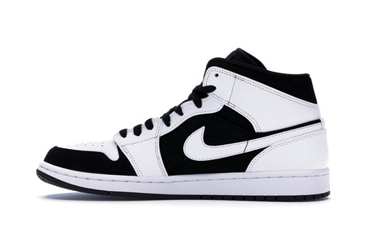 Air Jordan 1 Mid White Black  554724-113